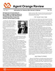 Agent Orange Review Vol 7, No 2 - Public Health - US Department ...