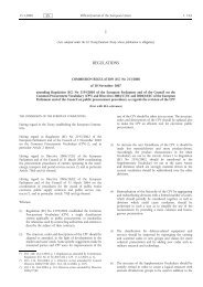 COMMISSION REGULATION (EC) No 213/2008 - eTenders