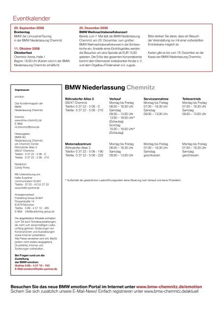 BMW Niederlassung Chemnitz - Publishing-group.de