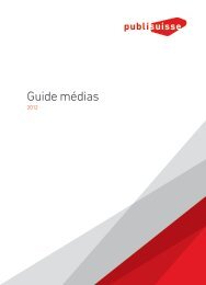 Guide mÃ©dias - Publisuisse SA