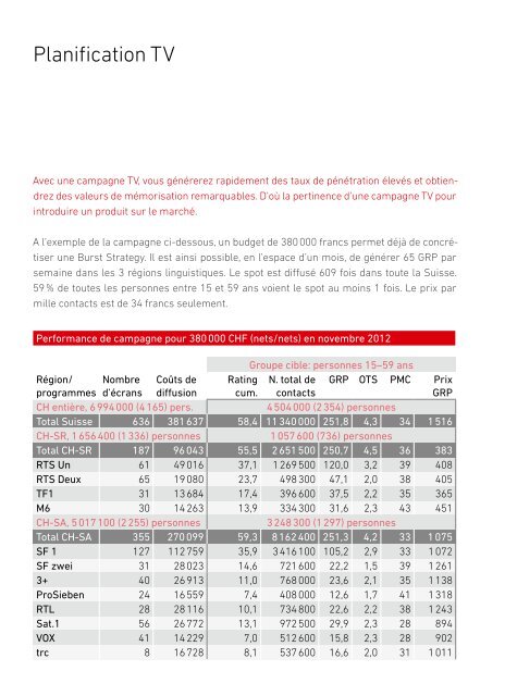 tÃ©lÃ©charger le guide mÃ©dias 2013 [PDF] - Publisuisse SA