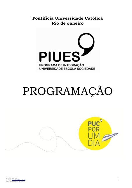 Arquivo da ProgramaÃ§Ã£o Completa (Download v.8 - 471Kb) - PUC-Rio