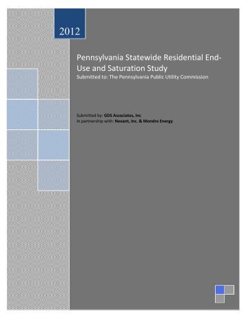 Pennsylvania Statewide Residential End-Use and Saturation Study