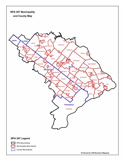 215 267 445 Area Code Map