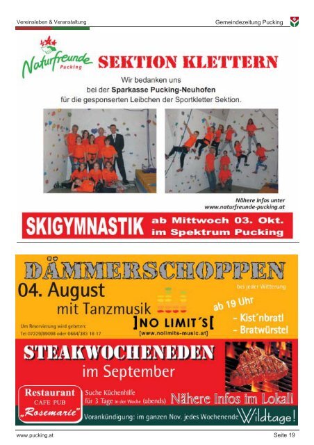 Ausgabe 7-8/2012 (5,82 MB) - Gemeinde Pucking