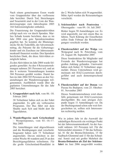 die Hütte - Deutscher Alpenverein Sektion Hildesheim