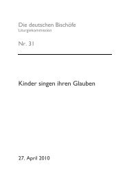 Kinder singen ihren Glauben - Deutsche Bischofskonferenz