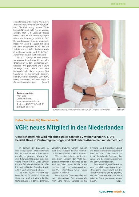 Ausgabe 1 / 2012 - E/D/E Einkaufsbüro Deutscher Eisenhändler ...