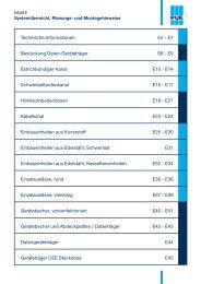 E7 BestÃ¼ckung Daten-GerÃ¤tetrÃ¤ger E8 - E9 EstrichbÃ¼ndiger ... - Puk