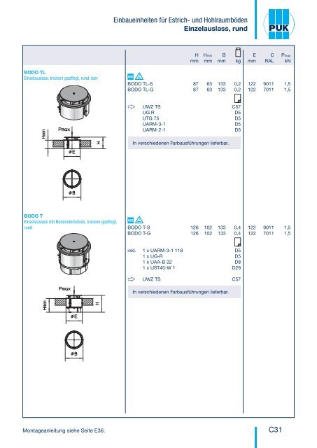 Katalog herunterladen - Puk