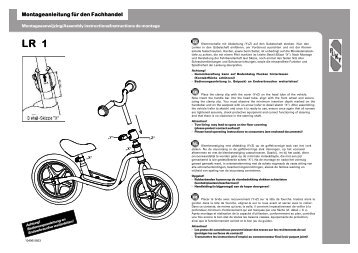 Montageanleitung fÃ¼r den Fachhandel - Puky