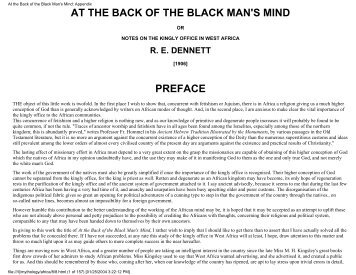 At the Back of the Black Man's Mind - Alternative Religions ...