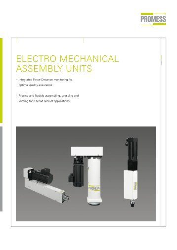 ELECTRO MECHANICAL ASSEMBLY UNITS