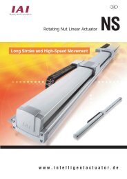 www . intelligentactuator . de Long Stroke and High-Speed ...