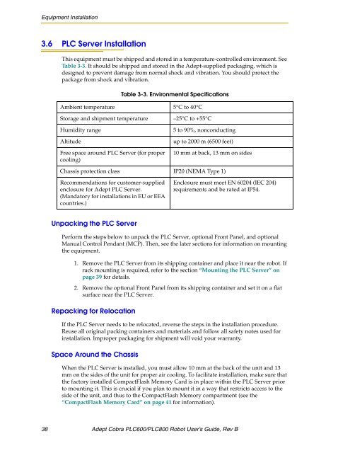 Download Adept Cobra PLC600 User's Guide - pulsar.com.tr