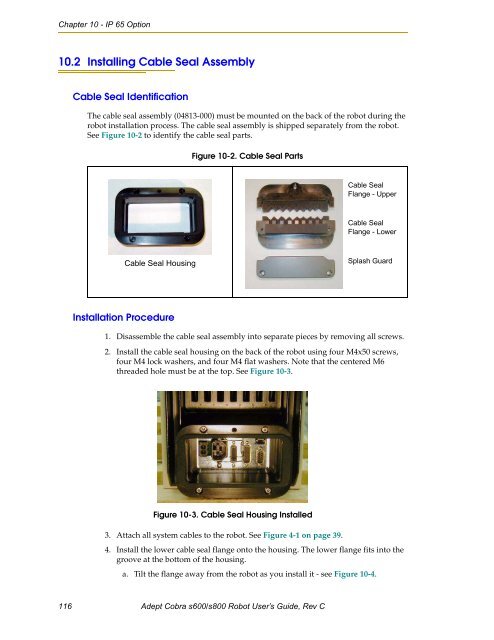 Adept Cobra s600/s800 Robot User's Guide - pulsar.com.tr