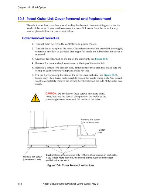 Adept Cobra s600/s800 Robot User's Guide - pulsar.com.tr