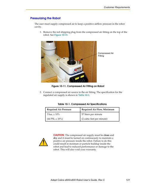 Adept Cobra s600/s800 Robot User's Guide - pulsar.com.tr