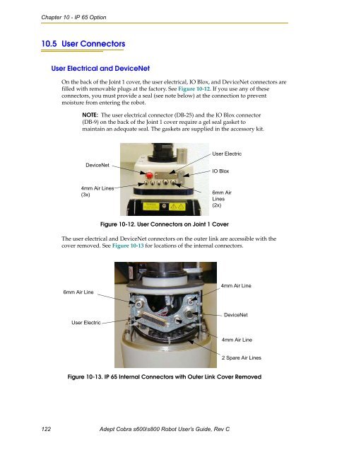 Adept Cobra s600/s800 Robot User's Guide - pulsar.com.tr