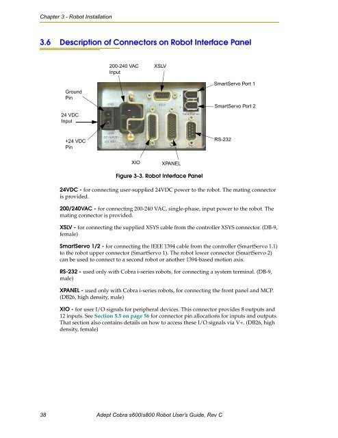 Adept Cobra s600/s800 Robot User's Guide - pulsar.com.tr