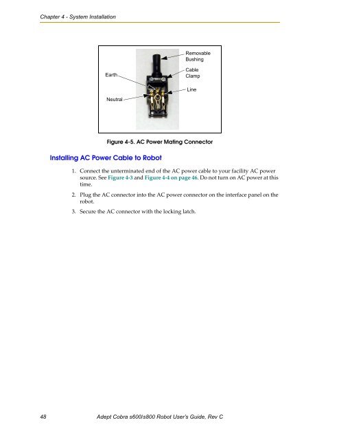 Adept Cobra s600/s800 Robot User's Guide - pulsar.com.tr