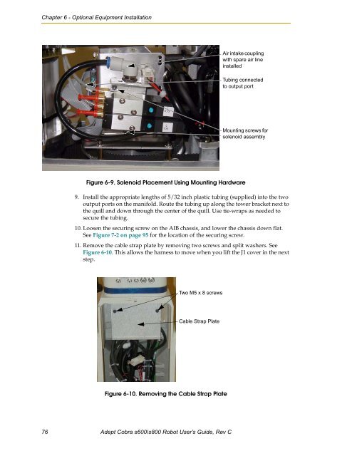 Adept Cobra s600/s800 Robot User's Guide - pulsar.com.tr