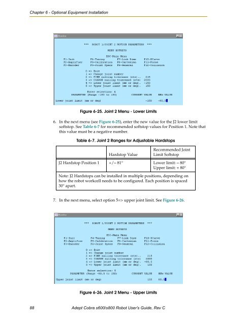 Adept Cobra s600/s800 Robot User's Guide - pulsar.com.tr