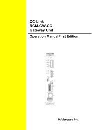 CC-Link RCM-GW-CC Gateway Unit - pulsar.com.tr