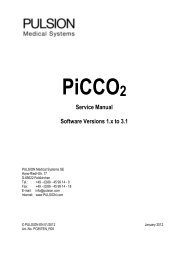 Service Manual PiCCO2 English - PULSION Medical Systems SE