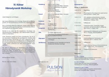 Info - PULSION Medical Systems SE