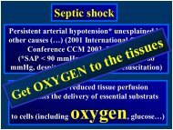 Septic shock â Monitoring methods, parameters, end points