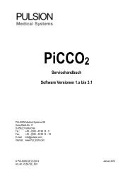PiCCO2 Service Manual - Software Versions 1.x to 3.1 - PULSION ...