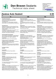 Zwaluw Auto Sealant 4.55 - Den Braven