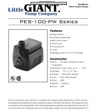 Little Giant Pump PES-100 Pumps - PumpAgents.com