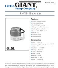 Catalog # 1-YS. CLICK HERE for PDF DataSheet - Pump Agents