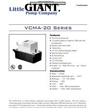 Little Giant Pump VCMA-20UL Pumps - PumpAgents.com