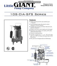 Little Giant Pump 10S-CIA-SFS Pumps - PumpAgents.com