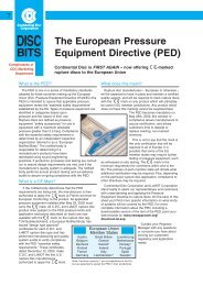 The European Pressure Equipment Directive - Continental Disc ...
