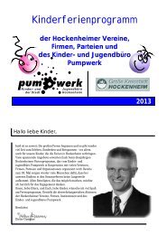 Kifepro 2013 Homepage - Pumpwerk Hockenheim