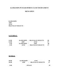 KAMLOOPS PUNJAB SPORTS CLUB TOURNAMENT.pdf - BC Tigers