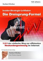 Die Dreisprung-Formel: Der einfache Weg zur effizienten Neukundengewinnung im Internet!