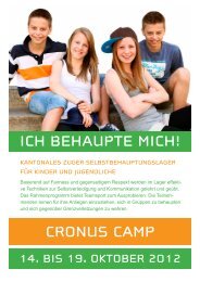 Cronus Camp ich behaupte mich! - Zuger Fachstelle punkto Jugend ...