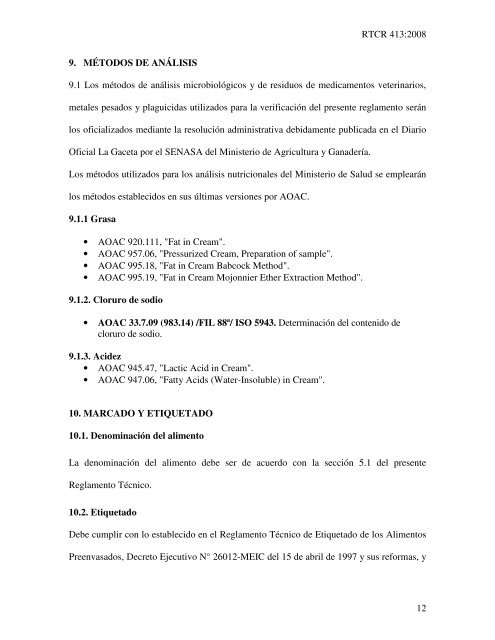 Helados y Mezclas para Helados - Ministerio de EconomÃ­a Industria ...