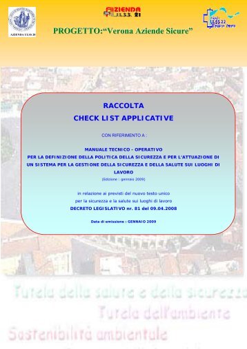 Raccolta check list applicative - PuntoSicuro