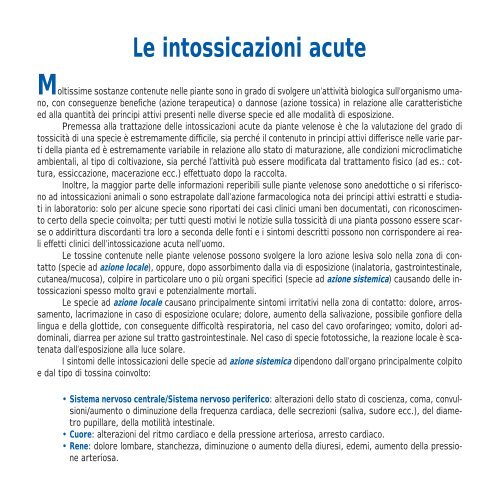 Le piante degli orti e dei giardini: prevenzione del rischio - Ispesl