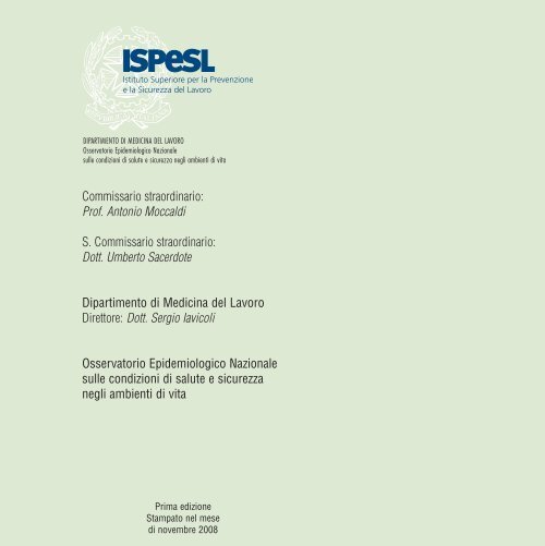 Le piante degli orti e dei giardini: prevenzione del rischio - Ispesl