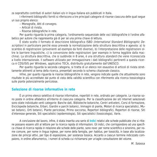 Le piante degli orti e dei giardini: prevenzione del rischio - Ispesl