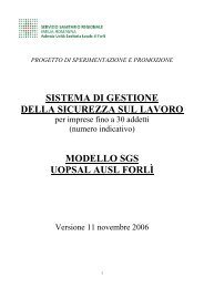 Sistema di Gestione della Sicurezza sul Lavoro per ... - PuntoSicuro