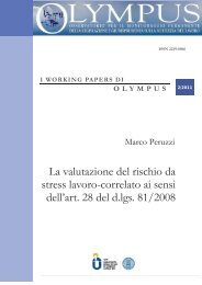 Osservatorio per il monitoraggio permanente della ... - PuntoSicuro