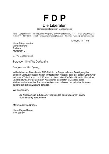 Die Liberalen - FDP Ganderkesee
